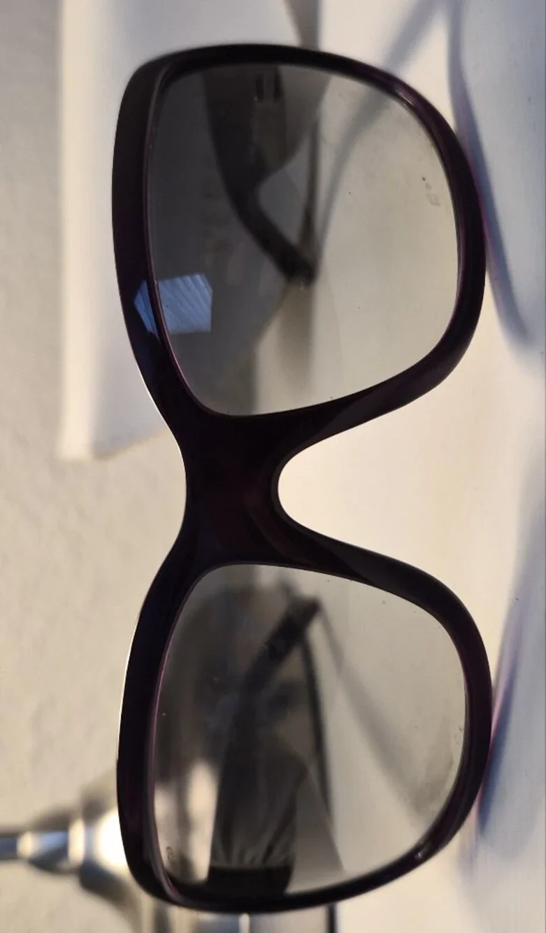 Early 2000s Versace Women's Y2K Dark Brown Sunglasses with case MOD. 4132-B